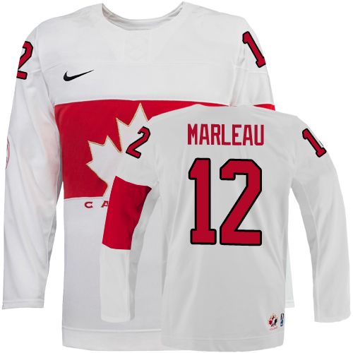 Men's Canada 2014 Olympics Hockey Jersey #12 Patrick Marleau White