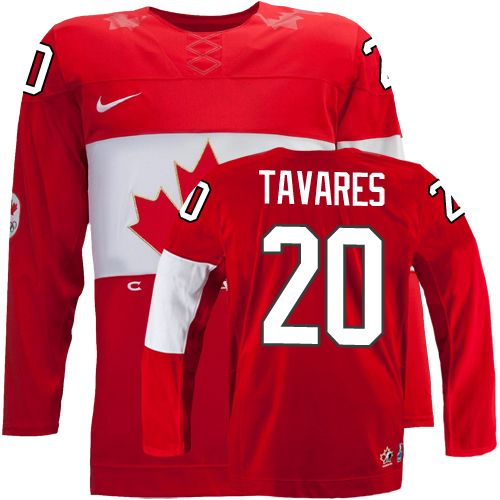 Men's Canada 2014 Olympics Hockey Jersey #20 John Tavares Red