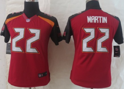 Nik Tampa Bay Buccaneers #22 Doug Martin 2014 Red Limited Womens Jersey