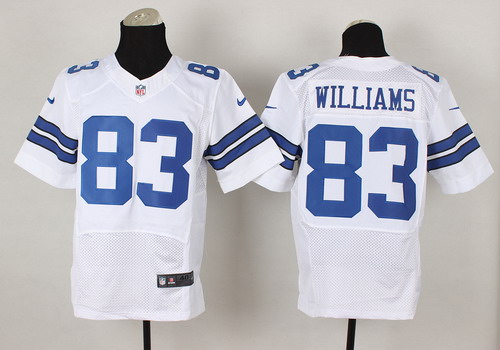 Men's Dallas Cowboys #83 Terrance Williams White Nik Elite Jersey
