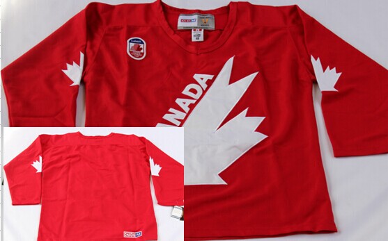 Men's Team Canada Blank 1991 Olympic Red Throwback CCM Jersey