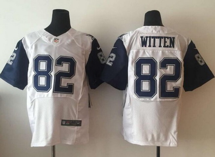 Men's Dallas Cowboys #82 Jason Witten White Rush 2015 Nike Elite Jersey