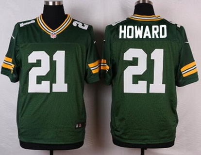 Men's Green Bay Packers Retired Player #21 Desmond Howard Green  NFL Nike Elite Jersey