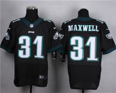 Men's Philadelphia Eagles #31 Byron Maxwell Nike Elite Black Jersey