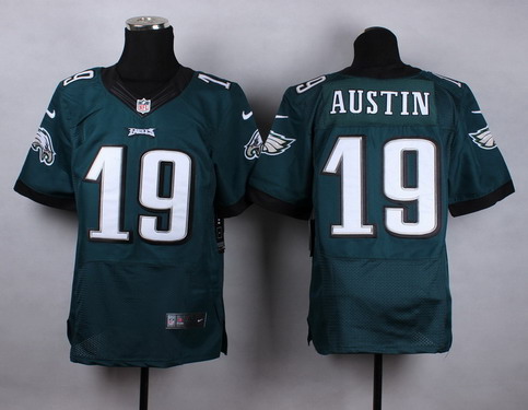 Men's Philadelphia Eagles #19 Miles Austin Dark Green Nike Elite Jersey