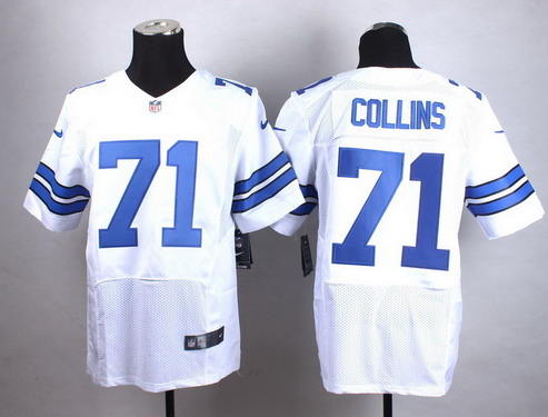 Men's Dallas Cowboys #71 La'el Collins Nike White Elite Jersey