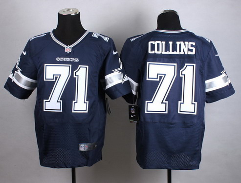 Men's Dallas Cowboys #71 La'el Collins Nike Blue Elite Jersey