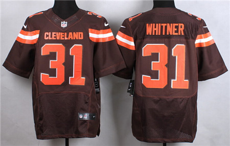Men's Cleveland Browns #31 Donte Whitner 2015 Nike Brown Elite Jersey