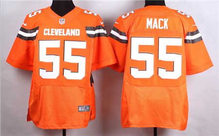 Men's Cleveland Browns #55 Alex Mack 2015 Nike Orange Elite Jersey