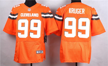 Men's Cleveland Browns #99 Paul Kruger 2015 Nike Orange Elite Jersey