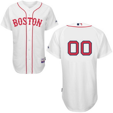 Men's Boston Red Sox Customized 2014 New White Jersey