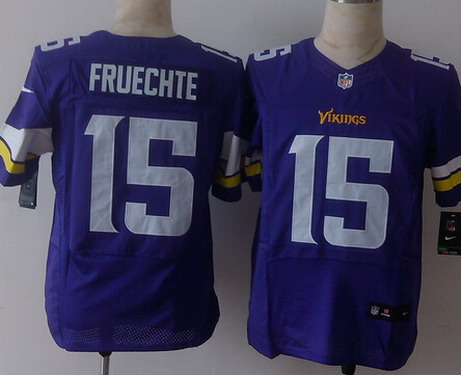 Men's Minnesota Vikings #15 Isaac Fruechte 2013 Nike Purple Elite Jersey