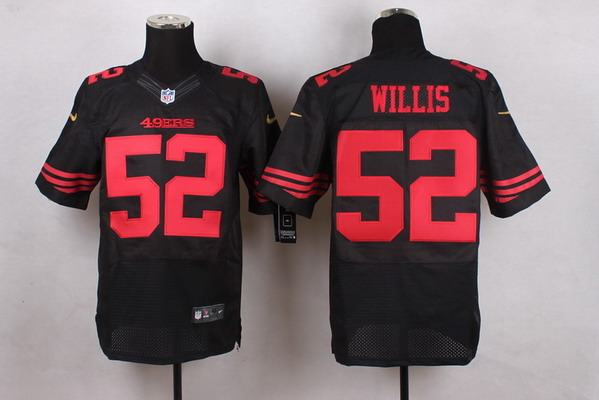 Men's San Francisco 49ers Retired Player #52 Patrick Willis 2015 Nike Black Elite Jersey
