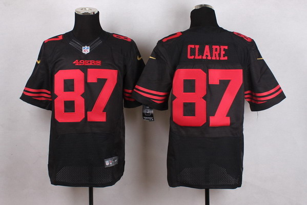 Men's San Francisco 49ers Retired Player #87 Dwight Clark 2015 Nike Black Elite Jersey