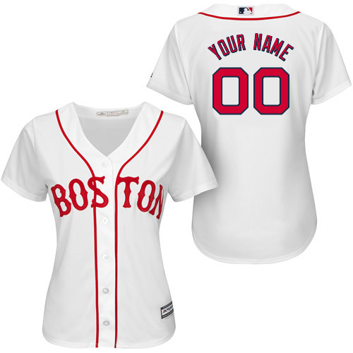Womens Boston Red Sox Customized 2014 New White Jersey