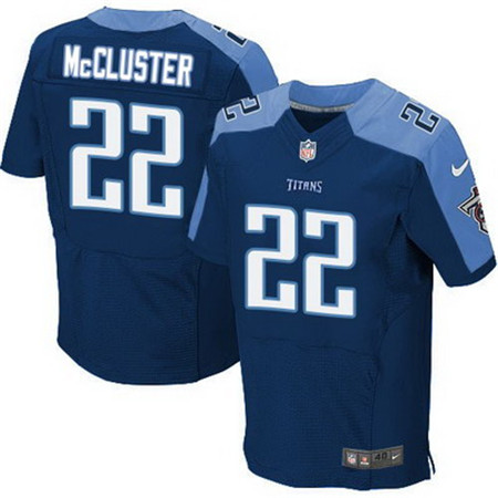 Men's Tennessee Titans #22 Dexter McCluster Navy Blue Alternate Elite Jersey