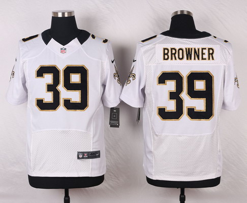 Men's New Orleans Saints #39 Brandon Browner White Road Elite Jersey