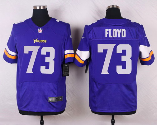 Men's Minnesota Vikings #73 Sharrif Floyd Purple Team Color Elite Jersey