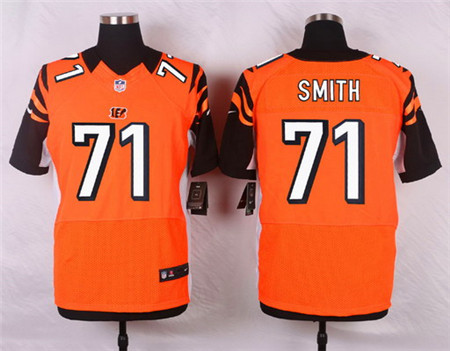 Men's Cincinnati Bengals #71 Andre Smith Orange Alternate Elite Jersey