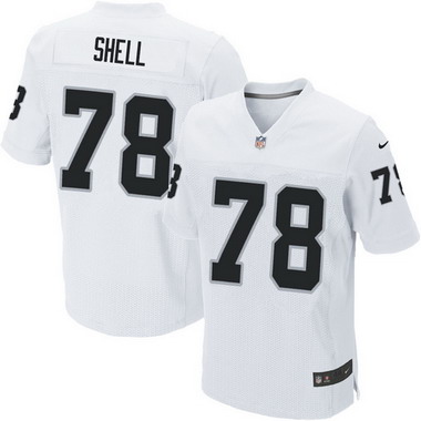 Men's Oakland Raiders Retired Player #78 Art Shell White Elite Jersey