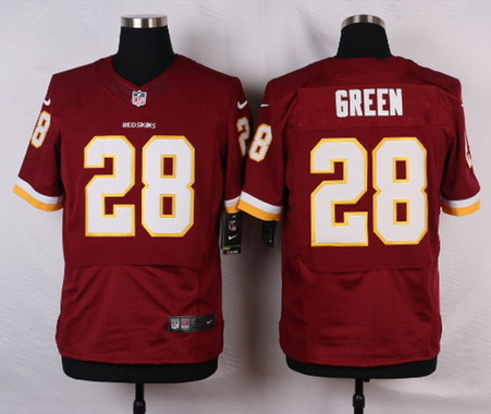 Men's Washington Redskins Throwback Player #28 Darrell Green Burgundy Red Team Color NFL Nike Elite Jersey