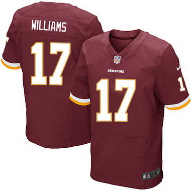 Men's Washington Redskins #17 Doug Williams Burgundy Red Team Color NFL Nike Elite Jersey