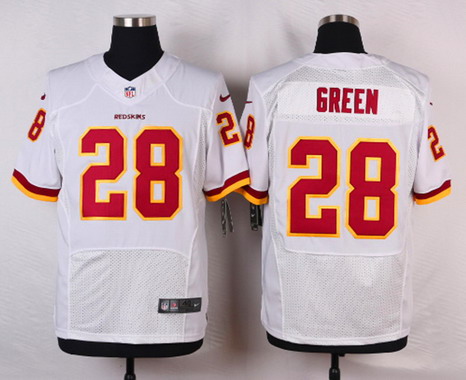 Men's Washington Redskins Throwback Player #28 Darrell Green White Road NFL Nike Elite Jersey