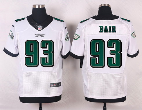 Men's Philadelphia Eagles #93 Brandon Bair White Road NFL Nike Elite Jersey