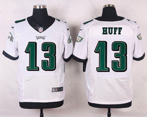 Men's Philadelphia Eagles #13 Josh Huff White Road NFL Nike Elite Jersey