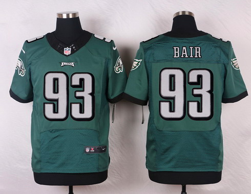 Men's Philadelphia Eagles #93 Brandon Bair Midnight Green Team Color NFL Nike Elite Jersey