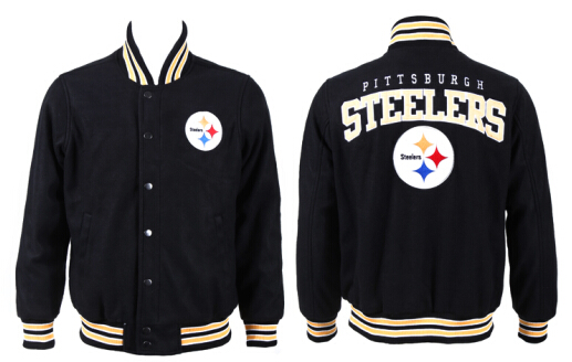 Men's Pittsburgh Steelers Black Wool shell Jacket