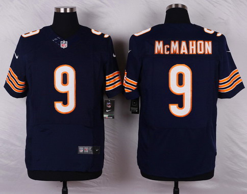 Men's Chicago Bears #9 Jim McMahon Navy Blue Retired Player NFL Nike Elite Jersey