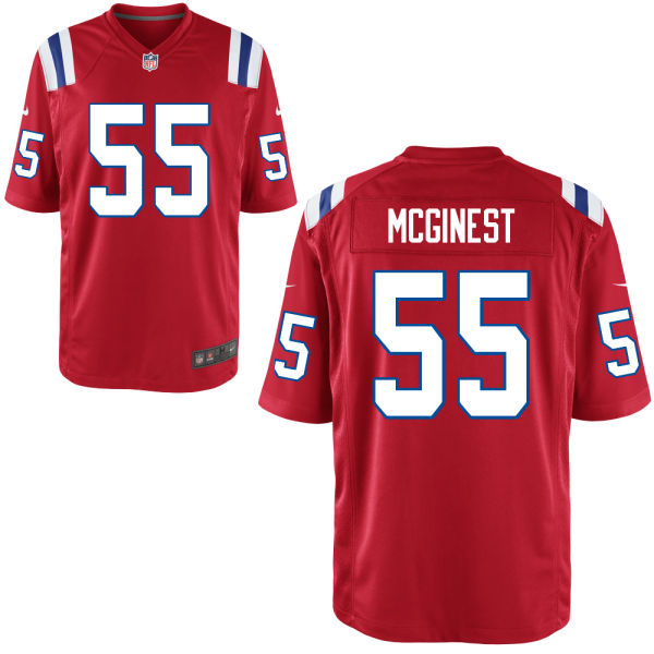 Men's New England Patriots #55 Willie McGinest Red Retired Player NFL Nike Elite Jersey