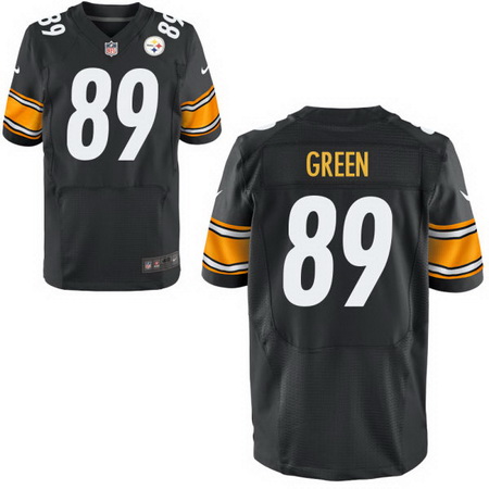 Men's Pittsburgh Steelers #89 Ladarius Green Black Team Color Stitched NFL Nike Elite Jersey