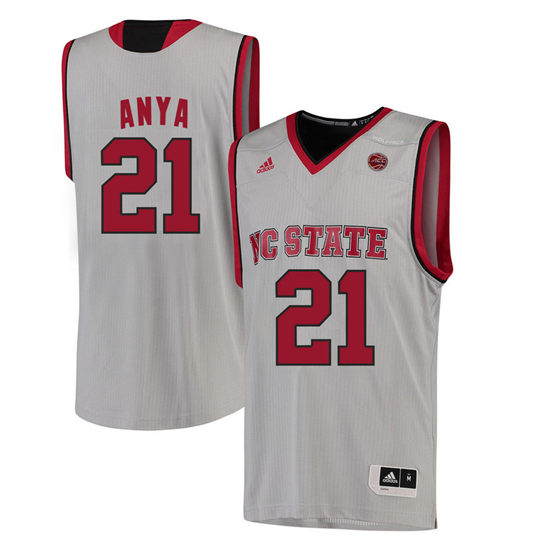 Men's NC State Wolfpack BeeJay Anya 21 College Basketball Jersey - White