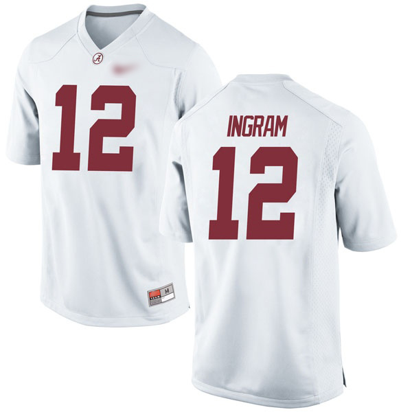 Dazon Ingram Alabama Crimson Tide Men's Jersey - #12 NCAA White Game