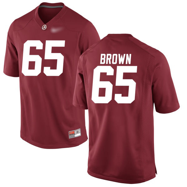 Deonte Brown Alabama Crimson Tide Men's Jersey - #65 NCAA Crimson Game