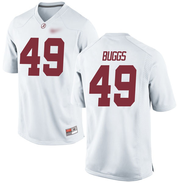 Isaiah Buggs Alabama Crimson Tide Men's Jersey - #49 NCAA White Game