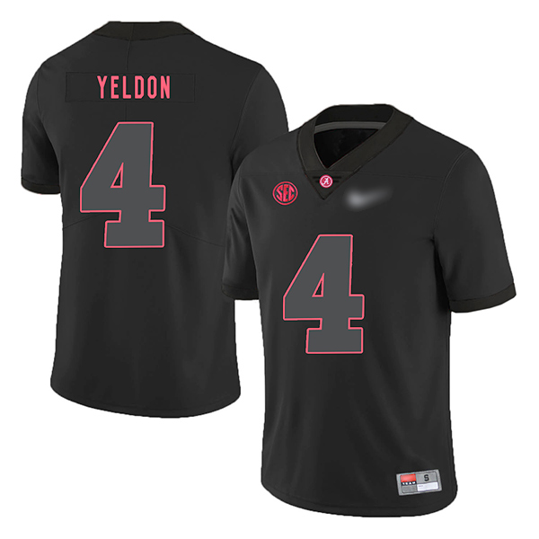 TJ Yeldon Alabama Crimson Tide Men's Jersey - #4 NCAA Black Game Authentic