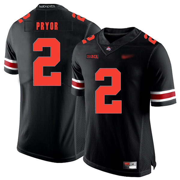 Terrelle Pryor Ohio State Buckeyes Men's Jersey - #2 NCAA Black Replica Authentic