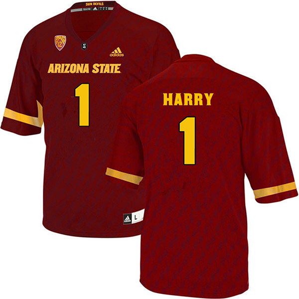 N'Keal Harry Arizona State Sun Devils Men's Jersey - #1 NCAA Maroon Stitched Authentic