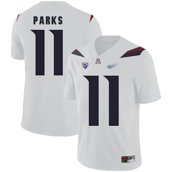 Will Parks Arizona Wildcats Men's Jersey - #11 NCAA White Replica Authentic