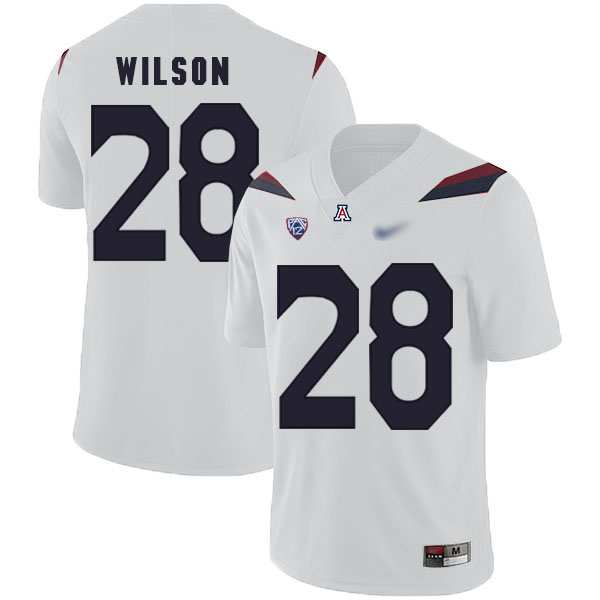 Nick Wilson Arizona Wildcats Men's Jersey - #28 NCAA White Replica Authentic
