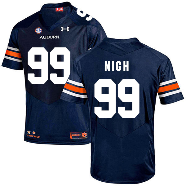 Spencer Nigh Auburn Tigers Men's Jersey - #99 NCAA Navy Blue Stitched Authentic