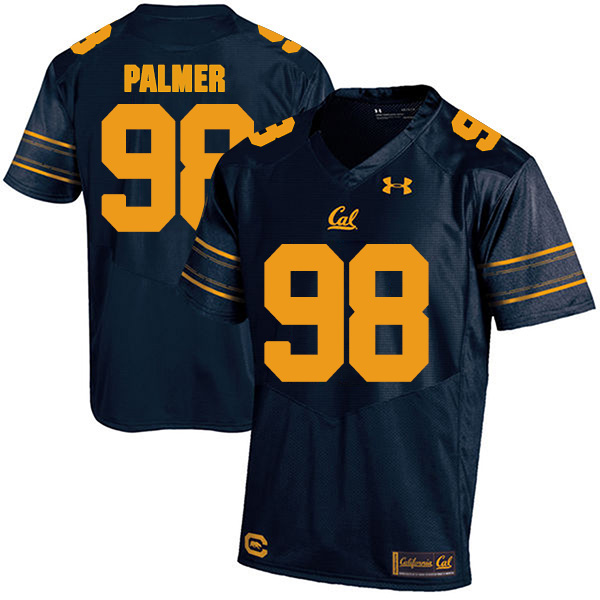 Chris Palmer California Golden Bears Men's Jersey - #98 NCAA Navy Blue Stitched Authentic