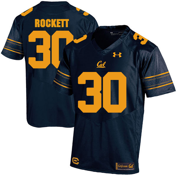 Matt Rockett California Golden Bears Men's Jersey - #30 NCAA Navy Blue Stitched Authentic