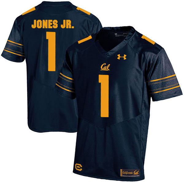 Marvin Jones Jr. California Golden Bears Men's Jersey - #1 NCAA Navy Blue Stitched Authentic