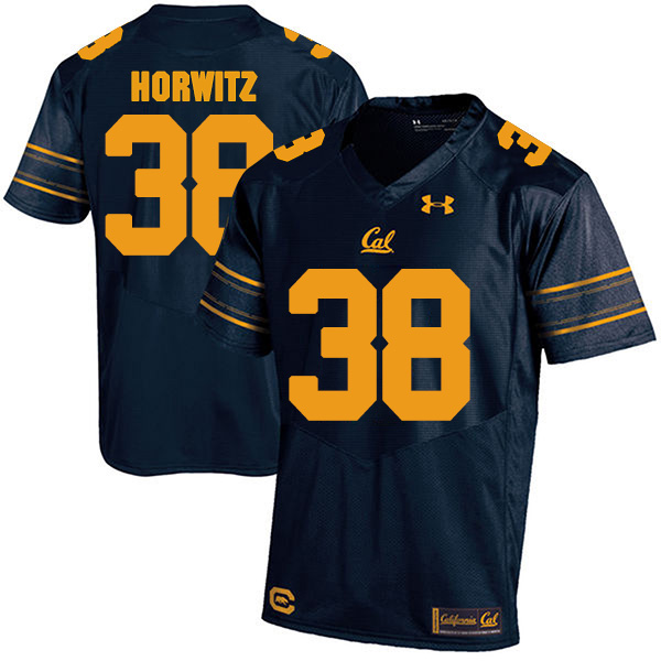 Matt Horwitz California Golden Bears Men's Jersey - #38 NCAA Navy Blue Stitched Authentic