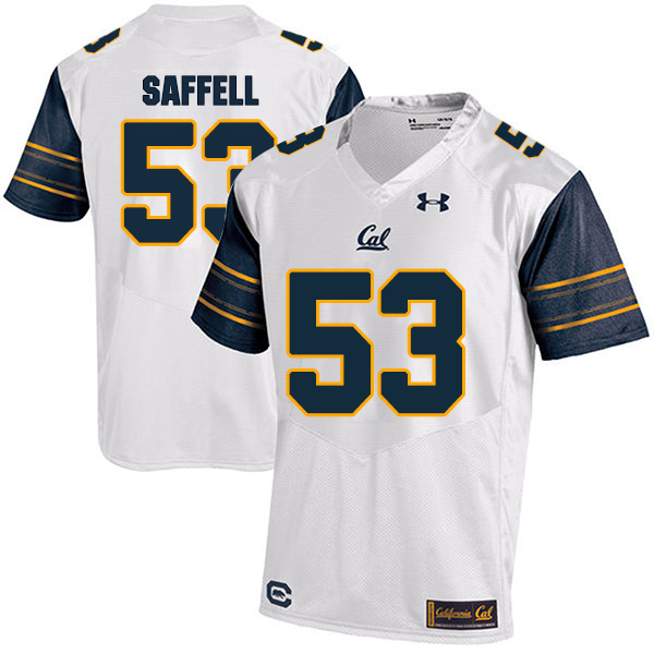 Michael Saffell California Golden Bears Men's Jersey - #53 NCAA White Stitched Authentic