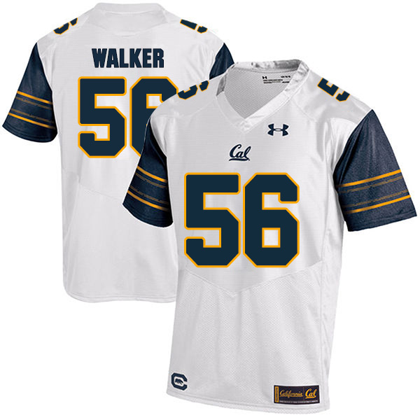 Sam Walker California Golden Bears Men's Jersey - #56 NCAA White Stitched Authentic